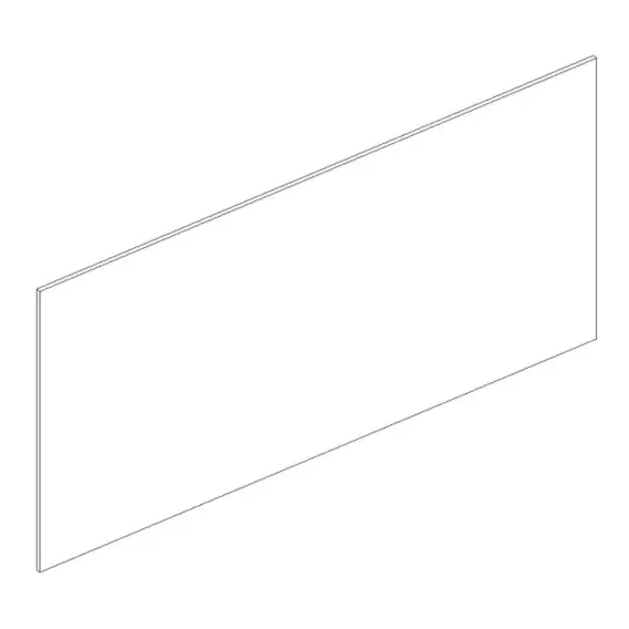Dark Blue Shaker Base Panel 24×96.75