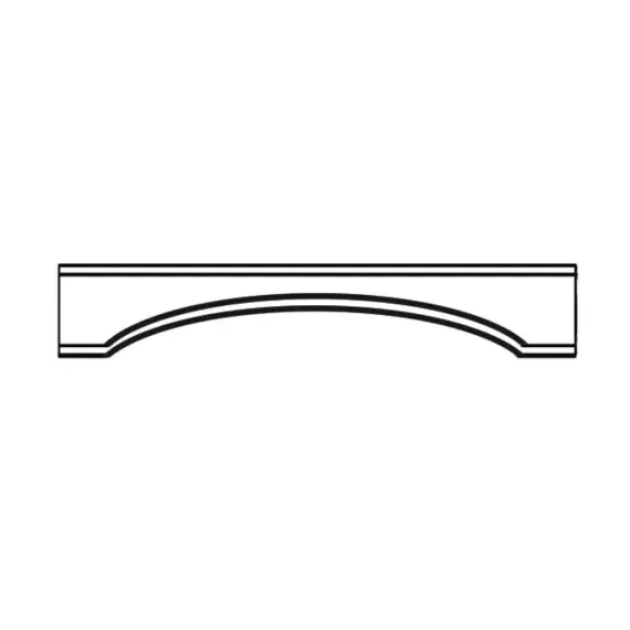 Dark Blue Shaker Gabled Valance 42