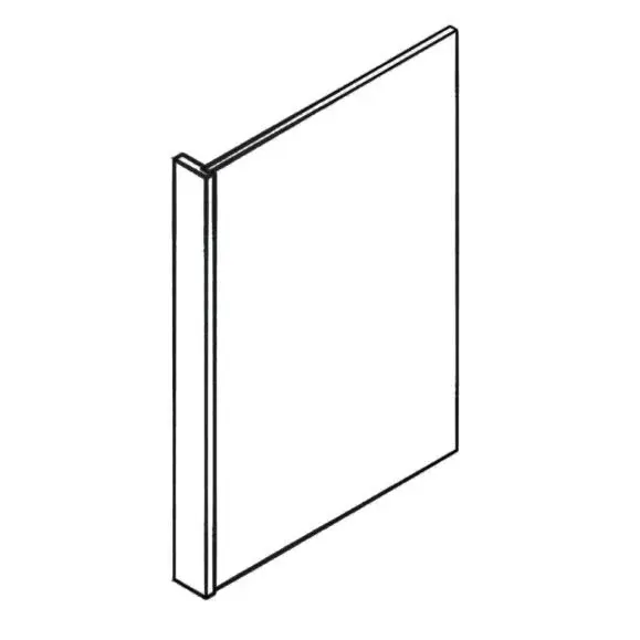 Dark Blue Shaker Base End Panel 3