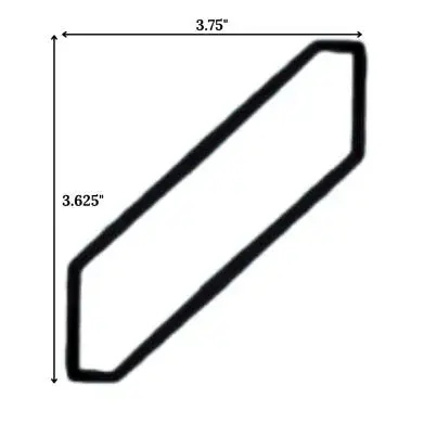 Dark Blue Shaker Crown Molding Miter CMM-4