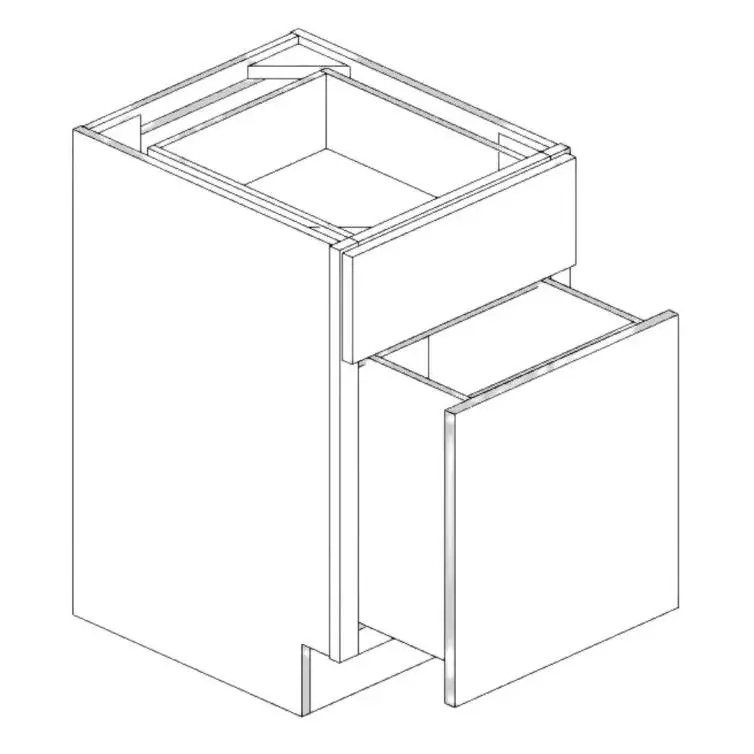 Dark Blue Shaker False Drawer Base 18×34.5