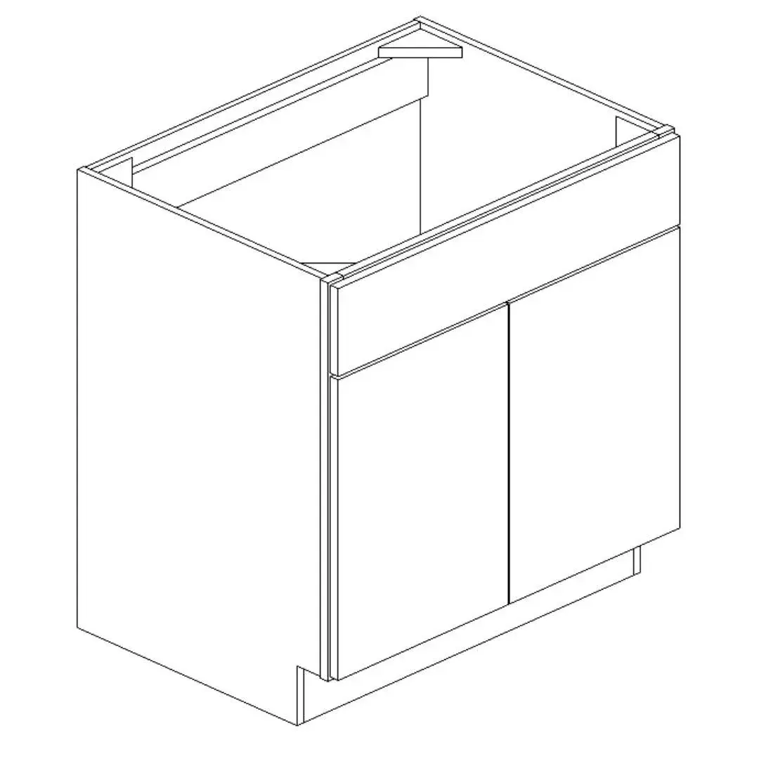 Dark Blue Shaker Sink Base 24×34.5