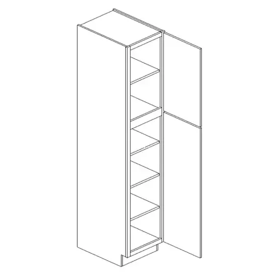 Dark Blue Shaker Tall Pantry 18×84