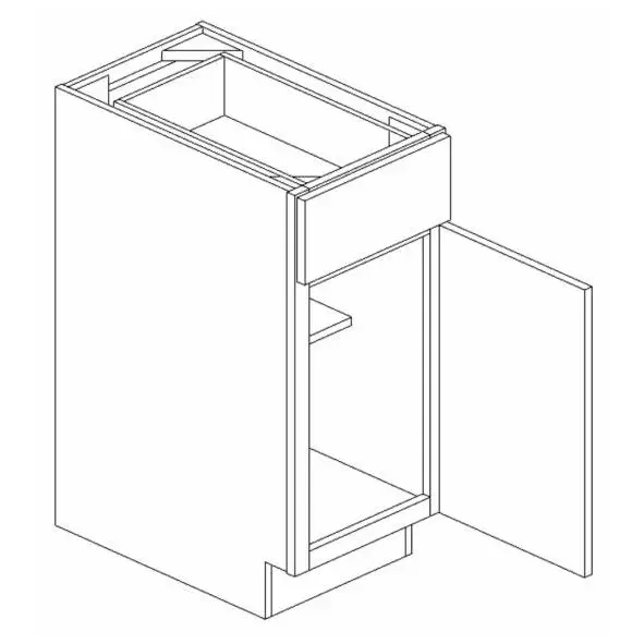 Dark Blue Shaker Vanity Base 12×34.5