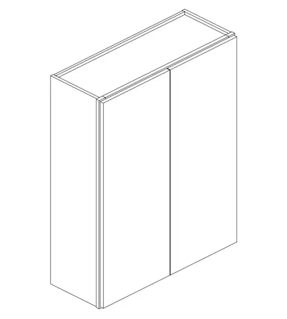 Dark Blue Shaker Wall 36×42
