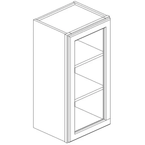 Dark Blue Shaker Glass Door Wall 15×30