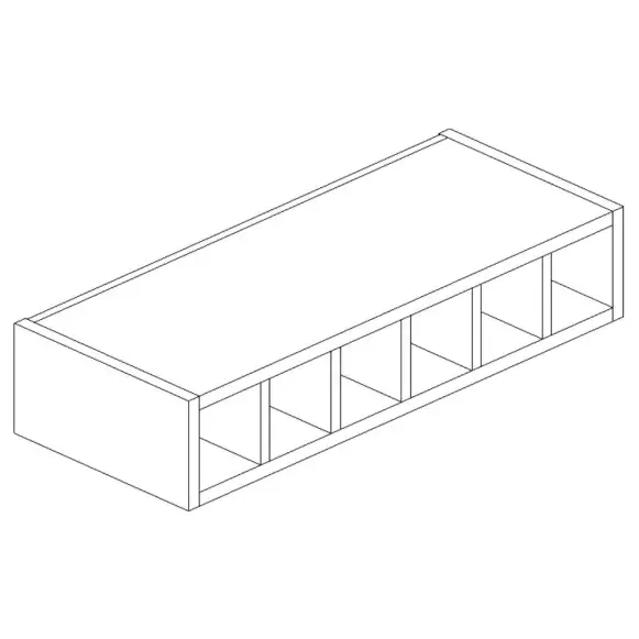 Dark Blue Shaker Wall 6×30