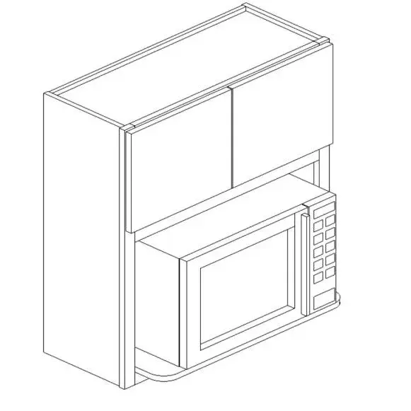 Dark Blue Shaker Microwave Opening 30×30
