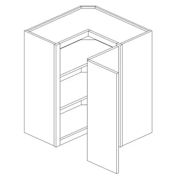 Dark Blue Shaker Wall Shelf 24×30